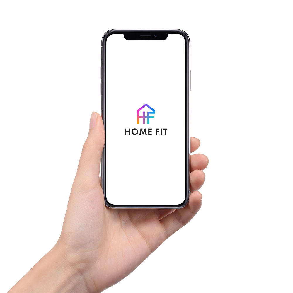 スマートフォンでホームフィットを使うイメージ