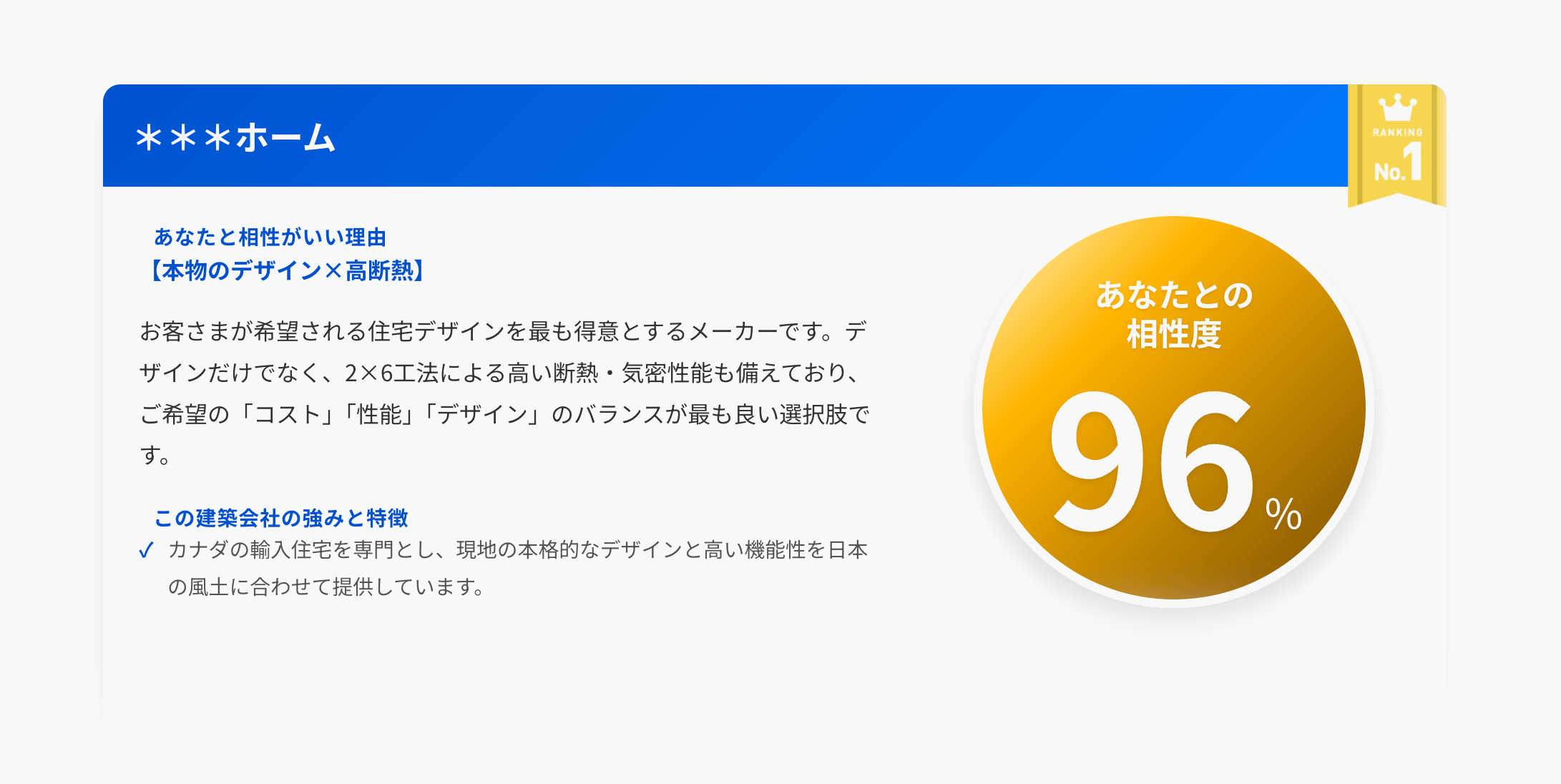 家づくりカルテのレポート